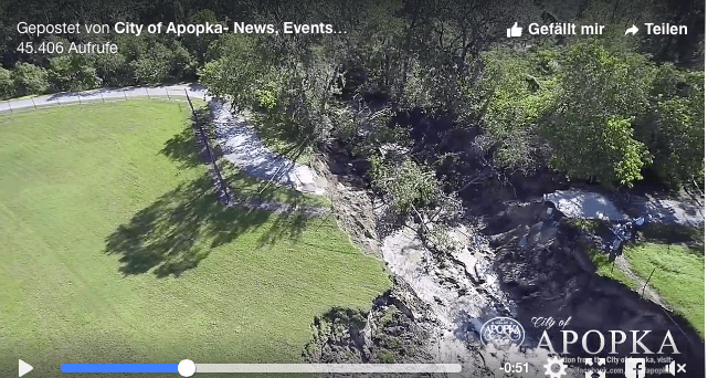 Florida Sinkhole after Hurricane Irma
