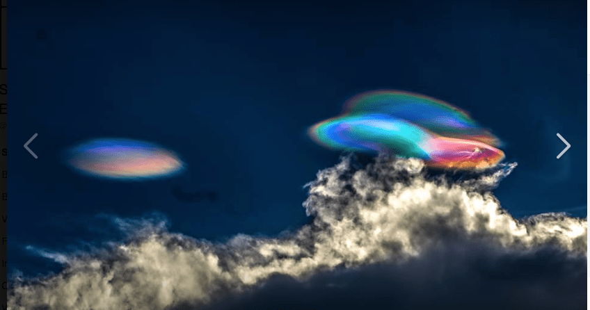 iridescent clouds over Lamas, San Martin, Peru on Jan 18! Photo: David Alvarado / Red Climática Mundial