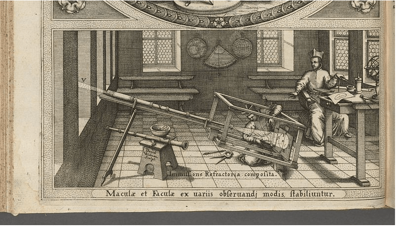 Sunspot observation about 1625
