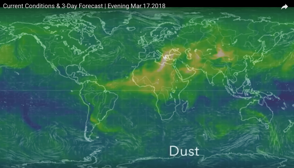 Sahara Dust over Greece – over the Sahara: not so&nbsp;much.