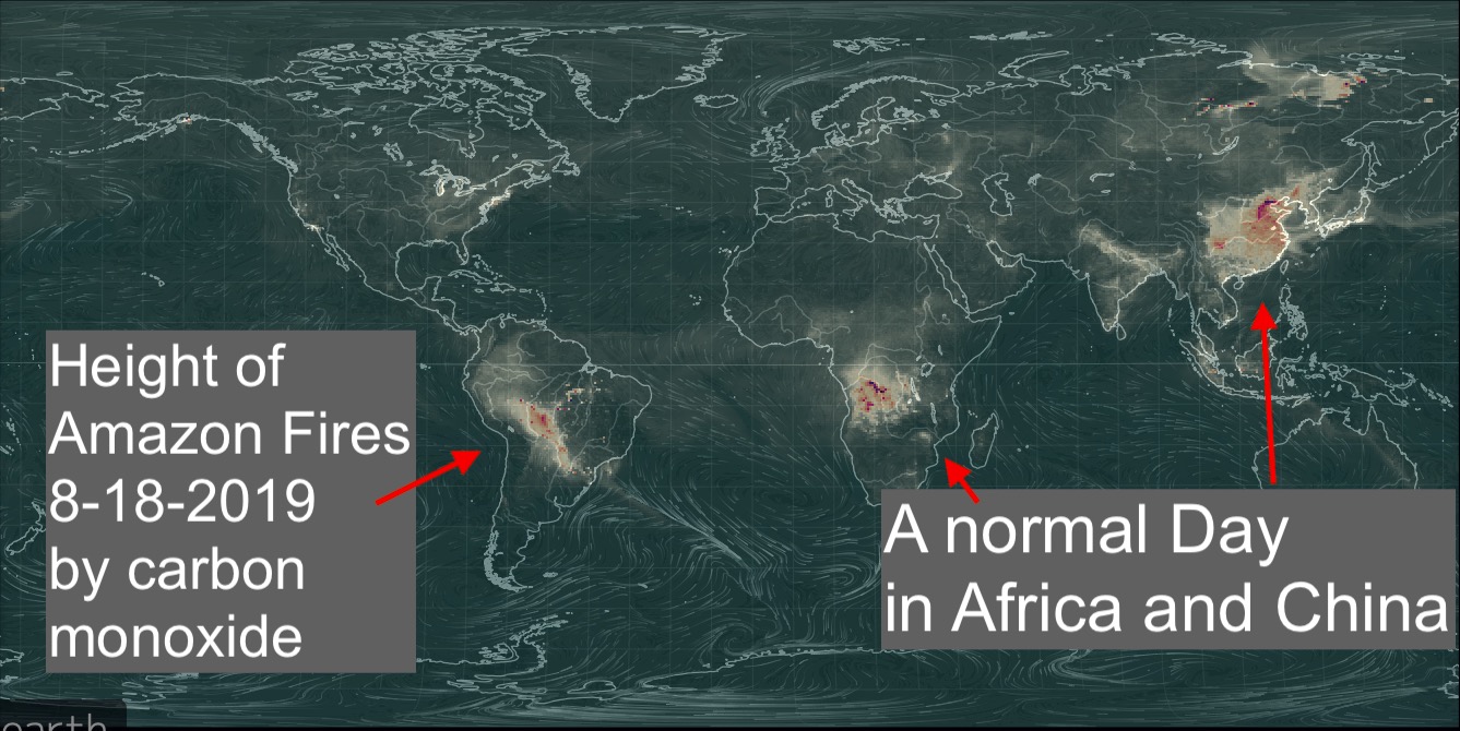Carbon monoxide 8-18-2019 Amazone Fires