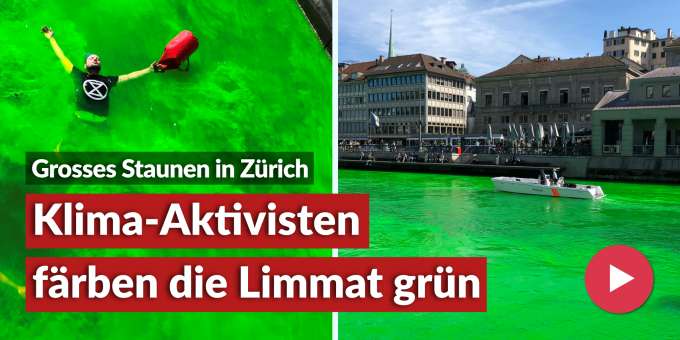klima-aktivisten-farben-limmat-grun Sep 10 2019