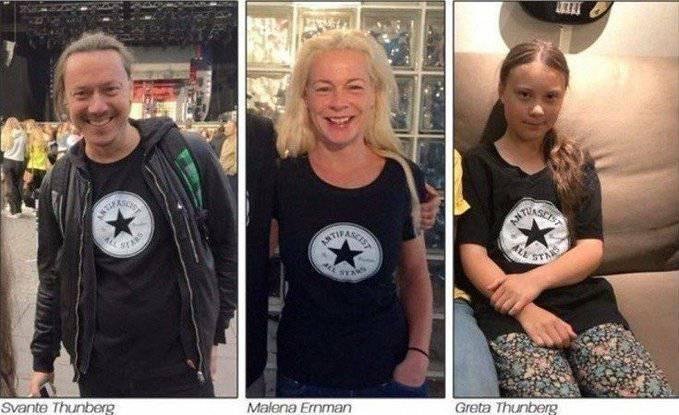 Greta Thunberg and Parents Antifa