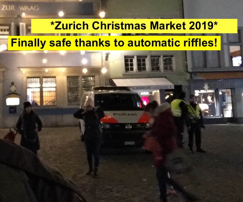 Zurich Christmas Market 2019 automatic&nbsp;riffles