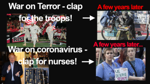 corona clapping for nurses