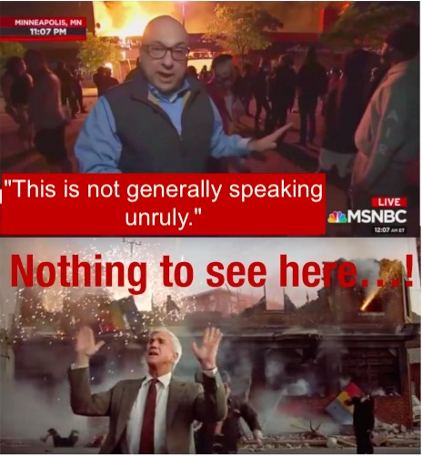 MSNBC reporter: “This is mostly a protest.  It is not generally speaking&nbsp;unruly”.