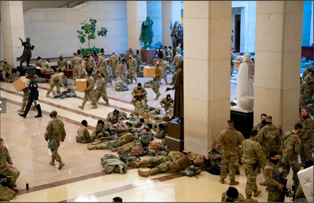 National Guard at Capitol 14 Jan 2021