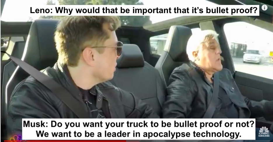 How Elon Musk promoted his Bullet-Proof Truck just Weeks before the BLM Summer of&nbsp;Violence…