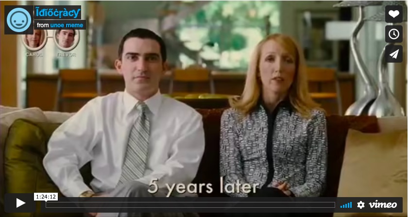 Movie tip: Idiocracy, 2006 (it’s a&nbsp;documentary)